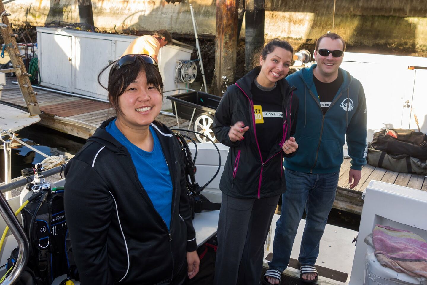 Kacyn Fujii, Jessica and Alex Berger