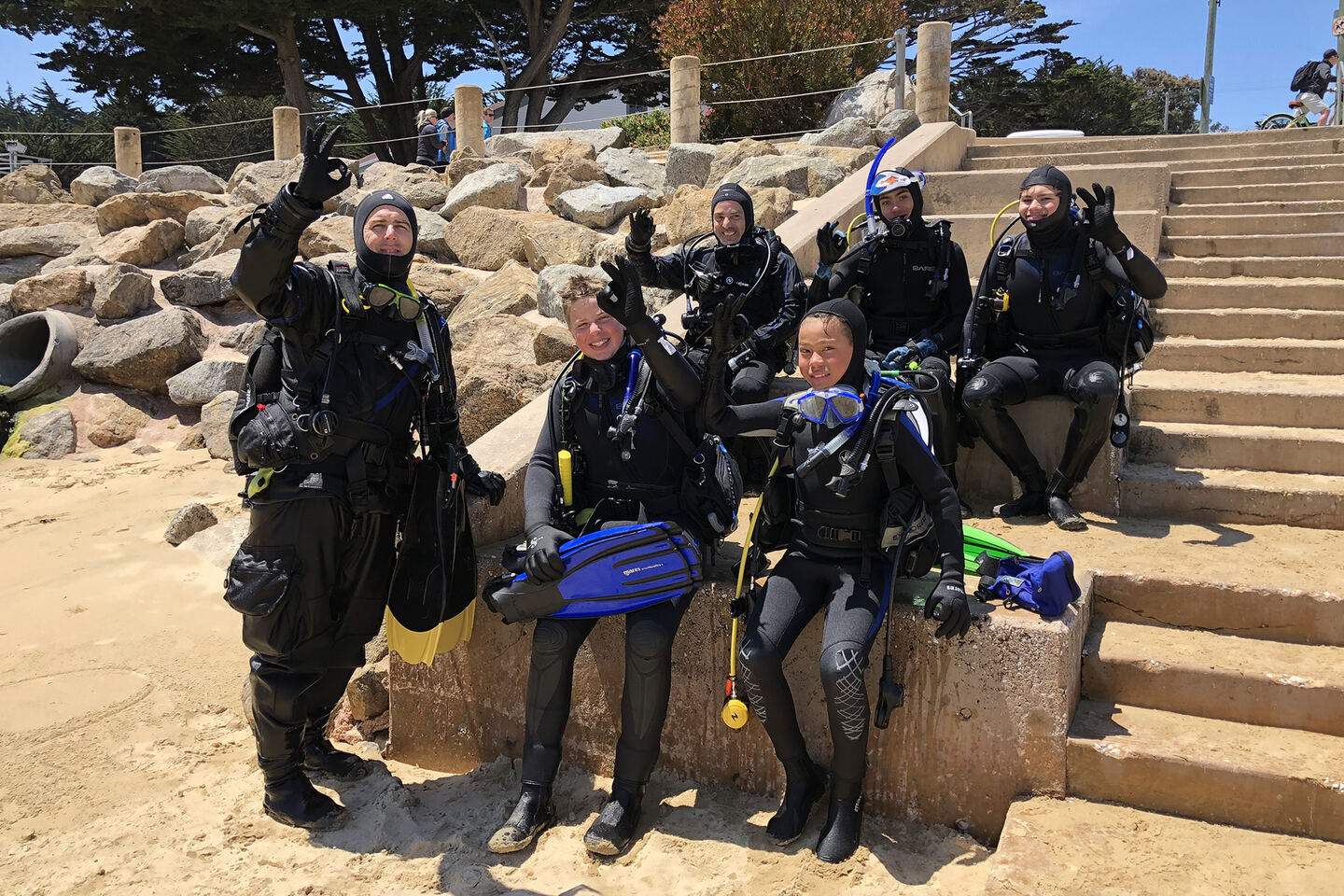 Me teaching Open Water to kids